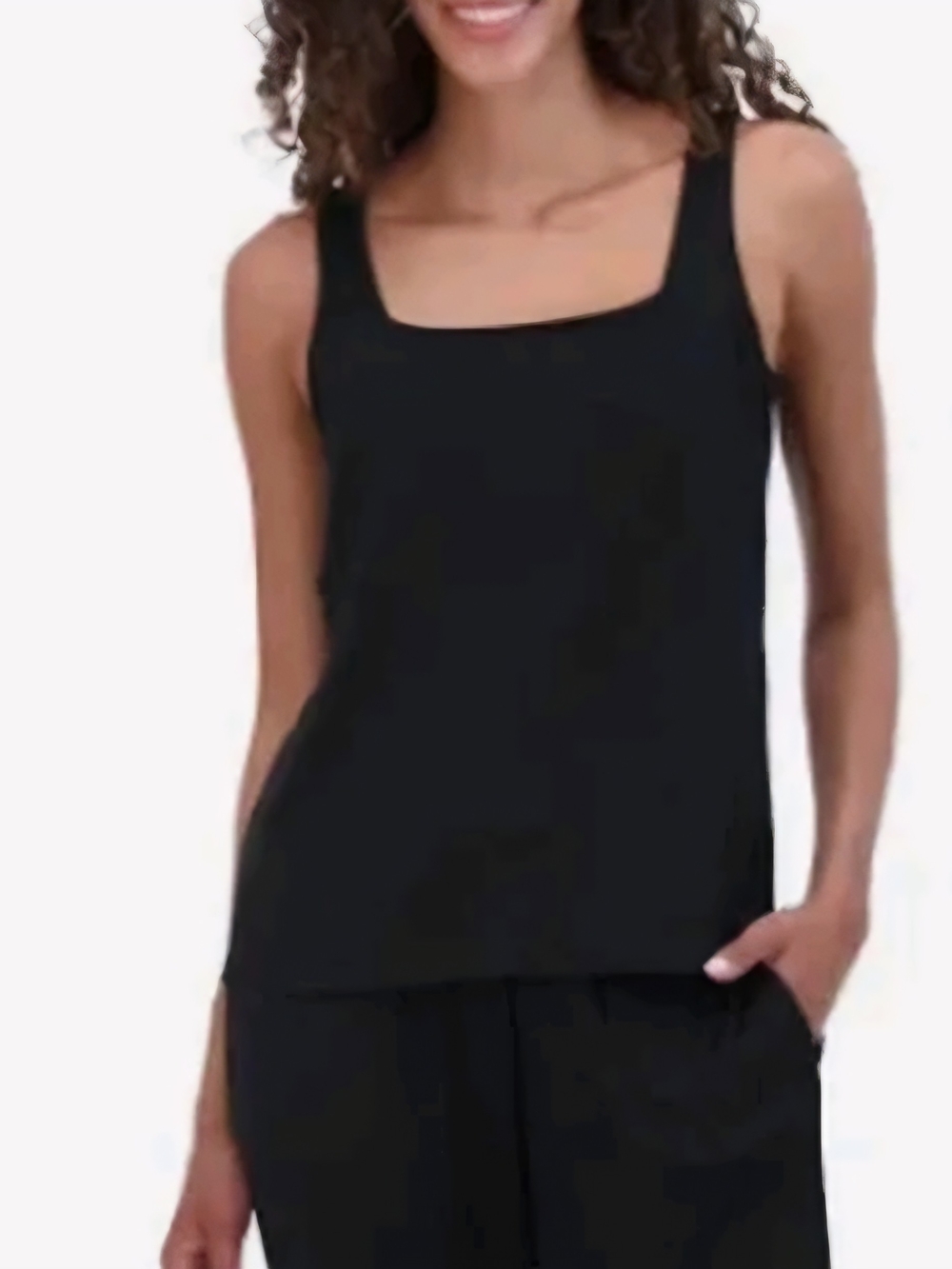 🆕️ Live 2 Lounge Women's Black Ribbed Tank Top